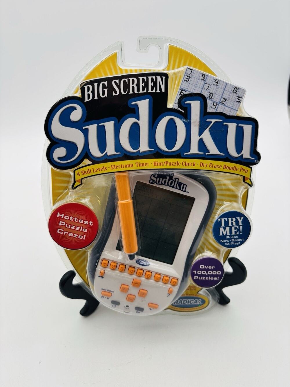 Radica Big Screen Sudoku Handheld Electronic Game Brand New Factory Sealed 2005